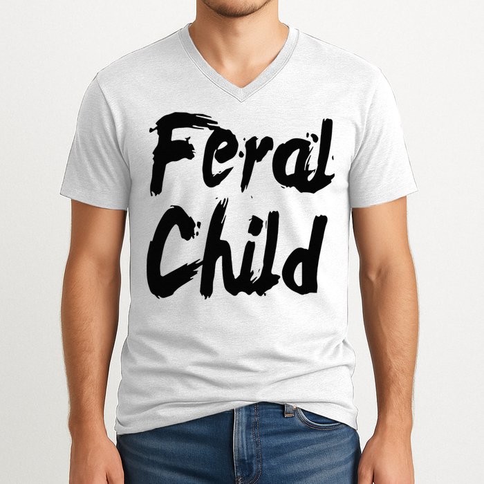 Famous Feral Child Genie Feral Child V-Neck T-Shirt