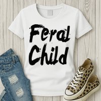 Famous Feral Child Genie Feral Child Womens T-Shirt