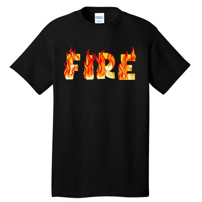 Funny Fire Couple DIY Costume Halloween Party Tall T-Shirt