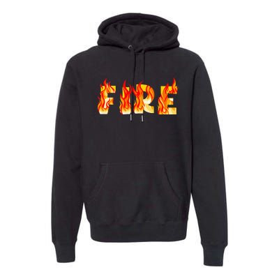 Funny Fire Couple DIY Costume Halloween Party Premium Hoodie