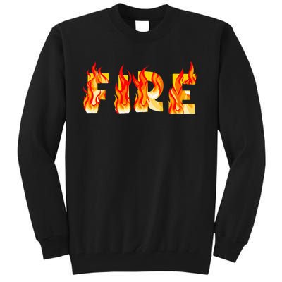 Funny Fire Couple DIY Costume Halloween Party Tall Sweatshirt