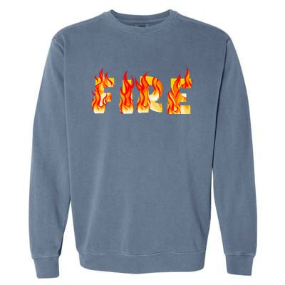 Funny Fire Couple DIY Costume Halloween Party Garment-Dyed Sweatshirt