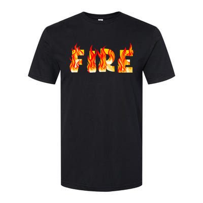 Funny Fire Couple DIY Costume Halloween Party Softstyle CVC T-Shirt