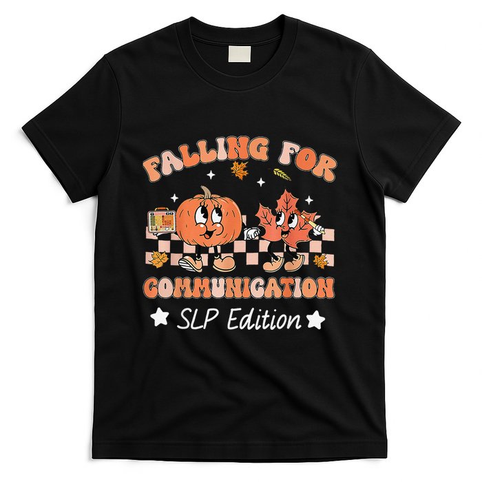 Falling For Communication Slp Edition Thanksgiving T-Shirt