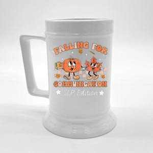 Falling For Communication Slp Edition Thanksgiving Beer Stein