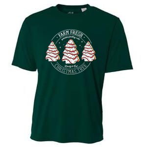 Farm Fresh Christmas Tree Cakes Funny ChristmasChristmas Gift Christmas In Ju Cooling Performance Crew T-Shirt