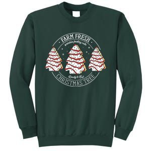 Farm Fresh Christmas Tree Cakes Funny ChristmasChristmas Gift Christmas In Ju Sweatshirt