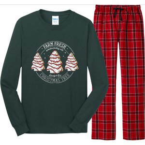 Farm Fresh Christmas Tree Cakes Funny ChristmasChristmas Gift Christmas In Ju Long Sleeve Pajama Set