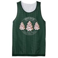 Farm Fresh Christmas Tree Cakes Funny ChristmasChristmas Gift Christmas In Ju Mesh Reversible Basketball Jersey Tank