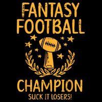 Fantasy Football Champion Funny FFL Draft Champ 7-Panel Snapback Hat