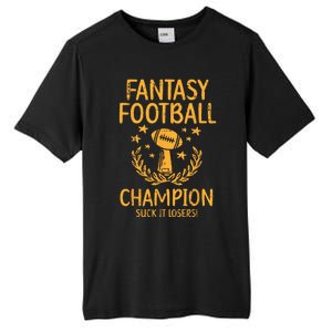 Fantasy Football Champion Funny FFL Draft Champ Tall Fusion ChromaSoft Performance T-Shirt