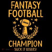 Fantasy Football Champion Funny FFL Draft Champ Sustainable Beanie