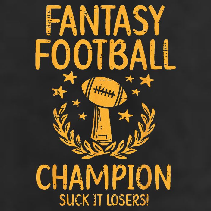 Fantasy Football Champion Funny FFL Draft Champ Golf Towel