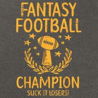 Fantasy Football Champion Funny FFL Draft Champ Cotton Canvas Backpack