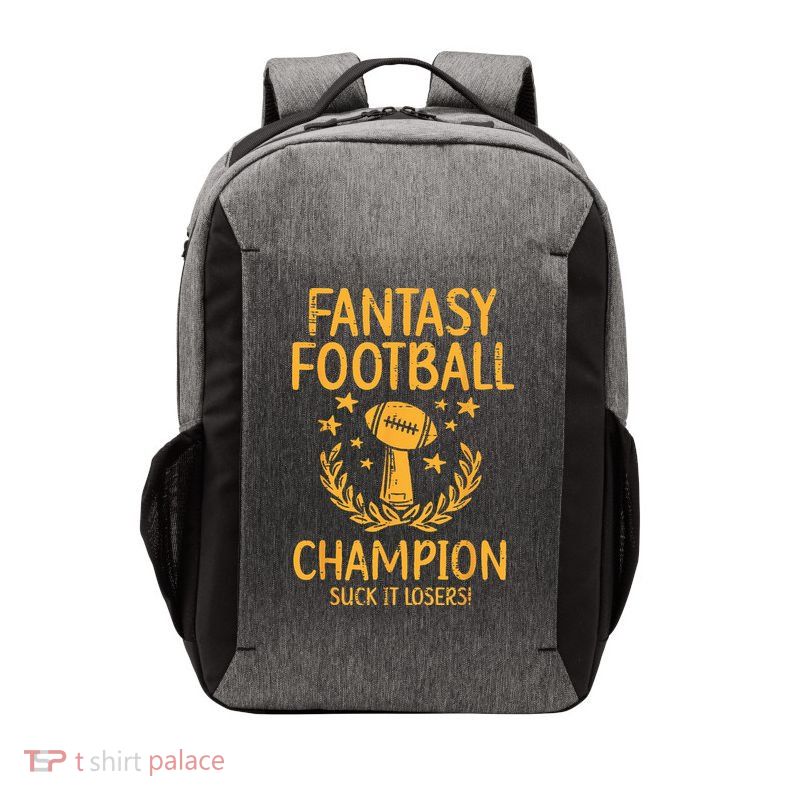 Fantasy Football Champion Funny FFL Draft Champ Vector Backpack