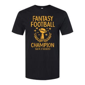 Fantasy Football Champion Funny FFL Draft Champ Softstyle CVC T-Shirt