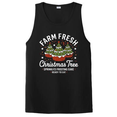 Farm Fresh Christmas Tree Cakes Funny Tree Farm Xmas Pajamas PosiCharge Competitor Tank