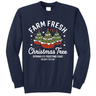 Farm Fresh Christmas Tree Cakes Funny Tree Farm Xmas Pajamas Tall Sweatshirt