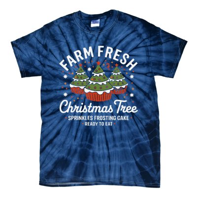 Farm Fresh Christmas Tree Cakes Funny Tree Farm Xmas Pajamas Tie-Dye T-Shirt