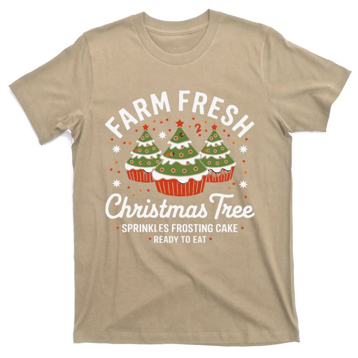 Farm Fresh Christmas Tree Cakes Funny Tree Farm Xmas Pajamas T-Shirt