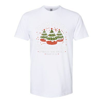 Farm Fresh Christmas Tree Cakes Funny Tree Farm Xmas Pajamas Softstyle CVC T-Shirt