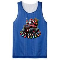 Funny Farm Christmas Tractor Xmas Santa Tractor Lovers Gift Mesh Reversible Basketball Jersey Tank