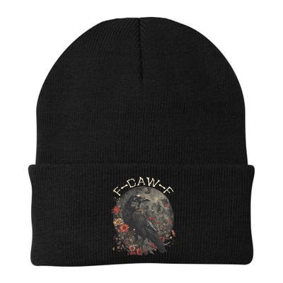 Funny F Caw F Raven Bird Saying Graphic Beanie