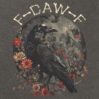 Funny F Caw F Raven Bird Saying Graphic Cotton Canvas Backpack