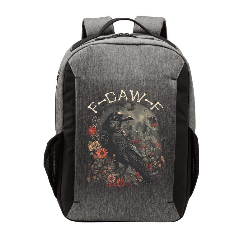 Funny F Caw F Raven Bird Saying Graphic Vector Backpack