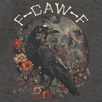 Funny F Caw F Raven Bird Saying Graphic Vector Backpack