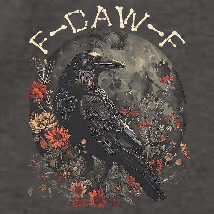 Funny F Caw F Raven Bird Saying Graphic Vector Backpack