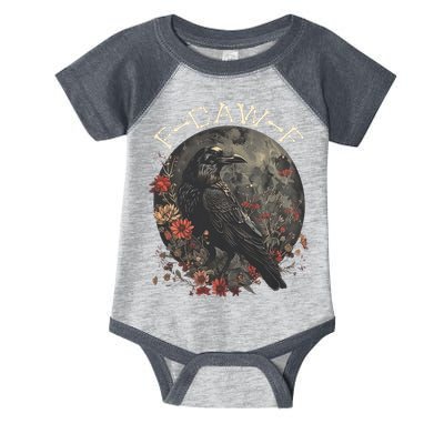 Funny F Caw F Raven Bird Saying Graphic Infant Baby Jersey Bodysuit