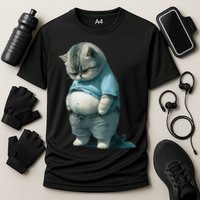 Funny Fat Cat Art Design Fat Kitten Cat Lover Performance Shirt