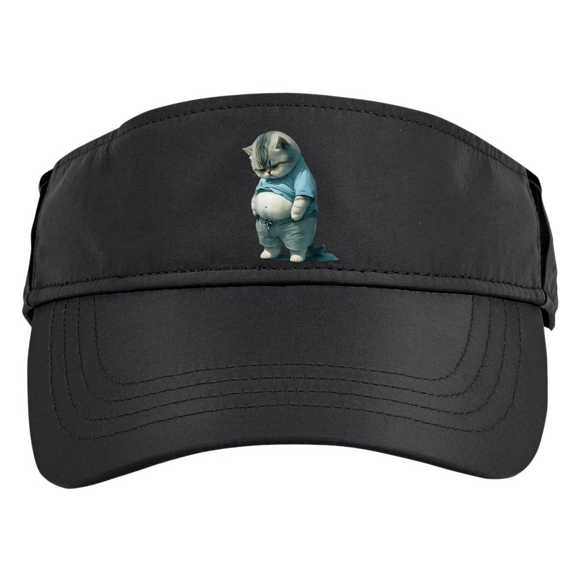 Funny Fat Cat Art Design Fat Kitten Cat Lover Adult Drive Performance Visor