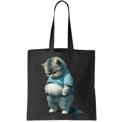 Funny Fat Cat Art Design Fat Kitten Cat Lover Bag