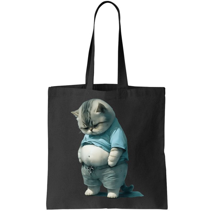 Funny Fat Cat Art Design Fat Kitten Cat Lover Bag