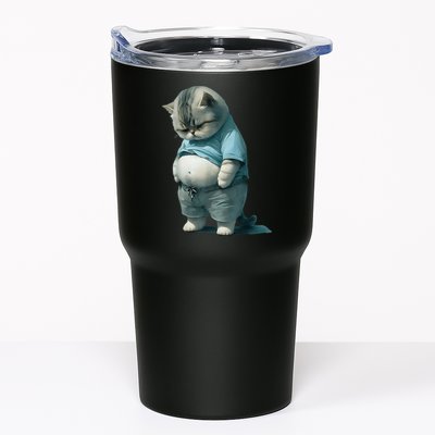 Funny Fat Cat Art Design Fat Kitten Cat Lover Tumbler
