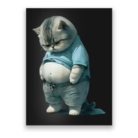 Funny Fat Cat Art Design Fat Kitten Cat Lover Poster