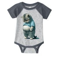 Funny Fat Cat Art Design Fat Kitten Cat Lover Infant Baby Jersey Bodysuit