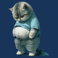 Funny Fat Cat Art Design Fat Kitten Cat Lover Infant Baby Jersey Bodysuit