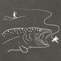 Fly Fishinger Catches Big Trout For Mountain Lover Cotton Canvas Backpack