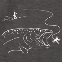Fly Fishinger Catches Big Trout For Mountain Lover Vector Backpack