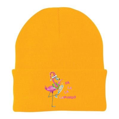 Falala Flamingo Christmas Holiday Festive Knit Cap Winter Beanie