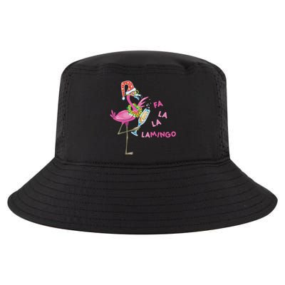 Falala Flamingo Christmas Holiday Festive Cool Comfort Performance Bucket Hat