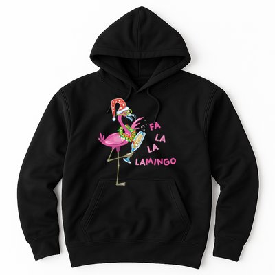 Falala Flamingo Christmas Holiday Festive Hoodie