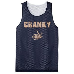 Funny Fishing  Cranky Fishing Reel Mesh Reversible Basketball Jersey Tank