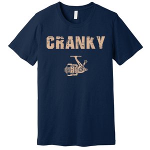 Funny Fishing  Cranky Fishing Reel Premium T-Shirt