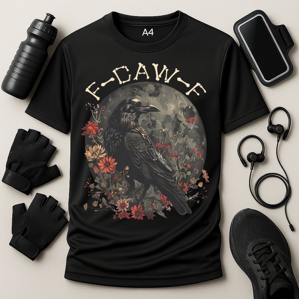Funny F Caw F Raven Bird Saying Graphic Performance Shirt