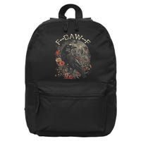 Funny F Caw F Raven Bird Saying Graphic 16 in Basic Backpack