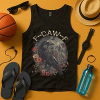 Funny F Caw F Raven Bird Saying Graphic Tank Top